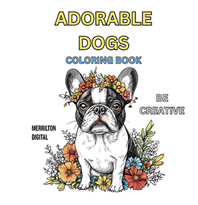 Adorable Dogs Coloring Book