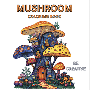 Mushroom Coloring Book